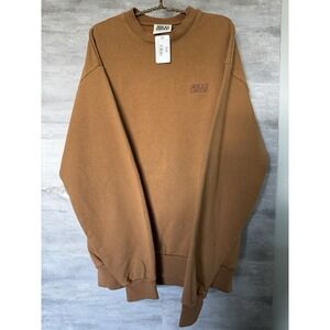RARE Bricks & Wood x SNS Sneakersnstuff Sweatshirt XL Brown Crewneck  NWT